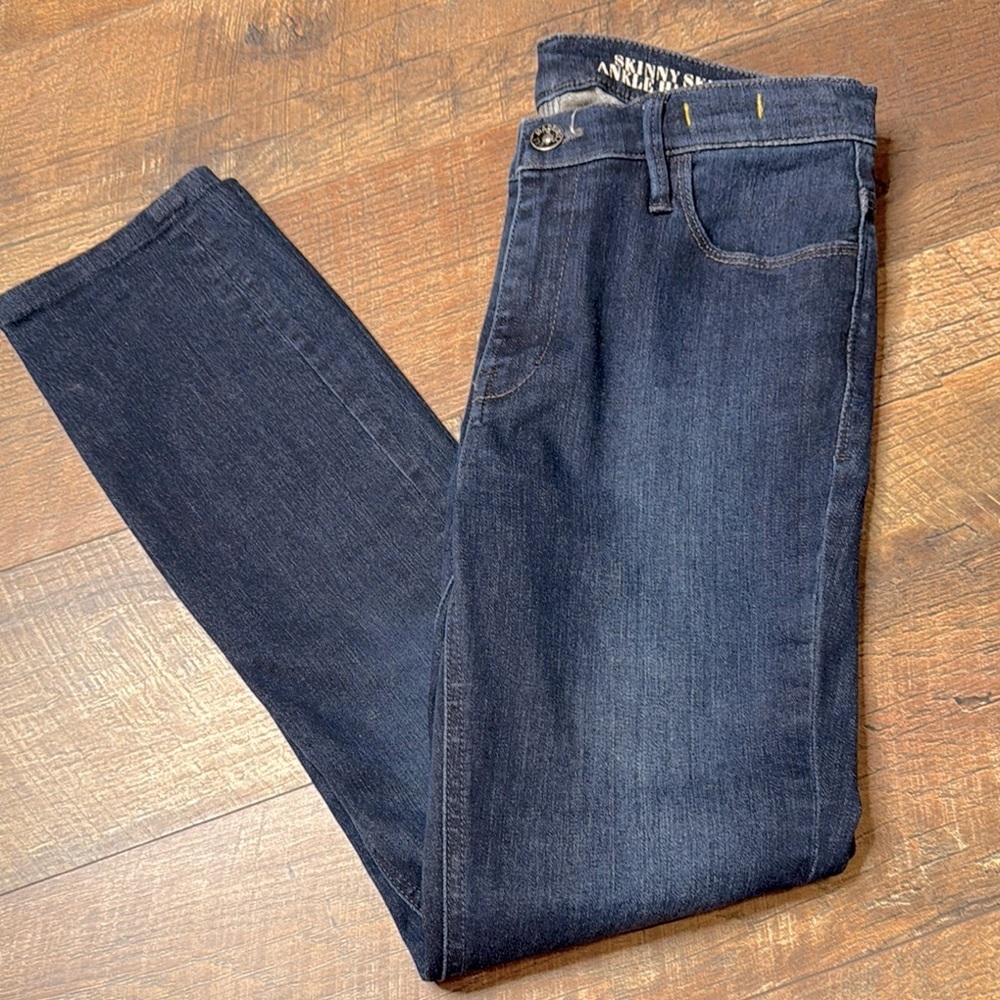 Madewell dark wash denim skinny skinny ankle high riser jeans size 25